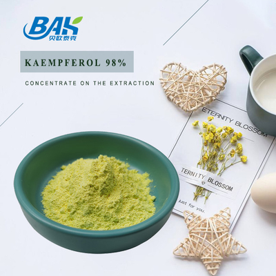 BAK উচ্চ মানের Cas 520-18-3 ইমিউন বর্ধনকারী সম্পূরক Kaempferol পাউডার 50% 90% 98%