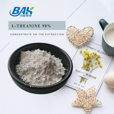3081-61-6 গ্রিন টি এক্সট্র্যাক্ট পাউডার থেনাইন 98% স্বাস্থ্যকর খাবারের জন্য প্রাকৃতিক ভেষজ নির্যাস