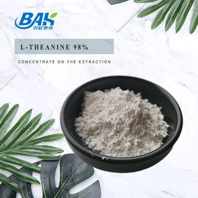 CAS NO 3081-61-6 স্বাস্থ্যকর ডায়েটের জন্য প্রাকৃতিক উদ্ভিদ নির্যাস সবুজ চা নির্যাস পাউডার থিয়ানিন 98% পাউডার