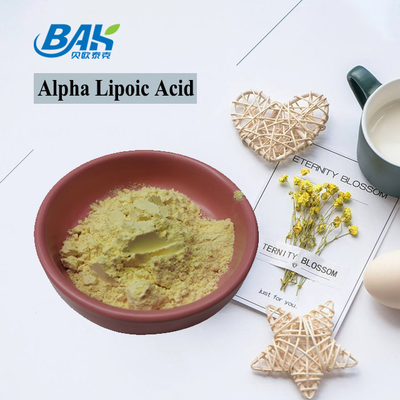 CAS 1077-28-7 99% প্রাকৃতিক খাদ্য সংযোজক আলফা লিপোইক অ্যাসিড পাউডার