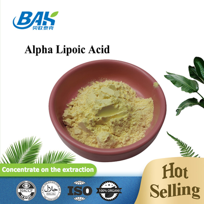 CAS 1077-28-7 99% প্রাকৃতিক খাদ্য সংযোজক আলফা লিপোইক অ্যাসিড পাউডার