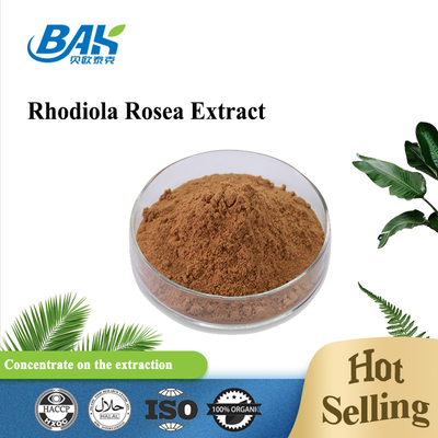 অর্গানিক মেনস হেলথ সাপ্লিমেন্ট রোজাভিন 1%-10% রোডিওলা রোজা এল এক্সট্র্যাক্ট রেড ব্রাউন পাউডার