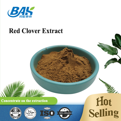 Isoflavones মহিলাদের স্বাস্থ্য সম্পূরক লাল ক্লোভার নির্যাস গাঢ় বাদামী রঙ