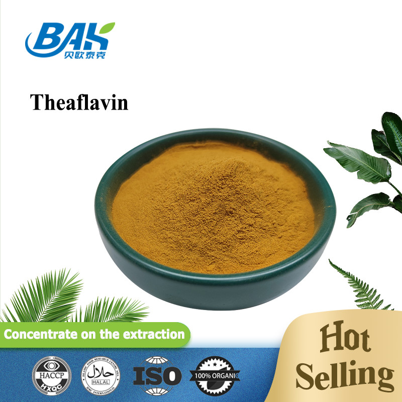BAK জৈবিক থিয়েফ্লাভিন ২০% - ৮০% গ্রিন টি এক্সট্রাক্ট পাউডার হেলথ কেয়ারের জন্য